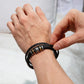 On The Wrist View Of Love You Forever Men's Bracelet For Best Ever Dad - Elegant Endearments